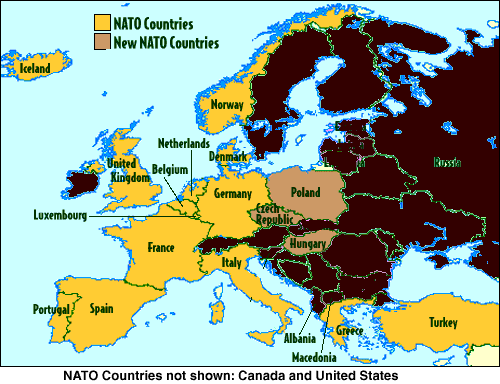 nato was created after 1945 when wwii ended and the cold war began as